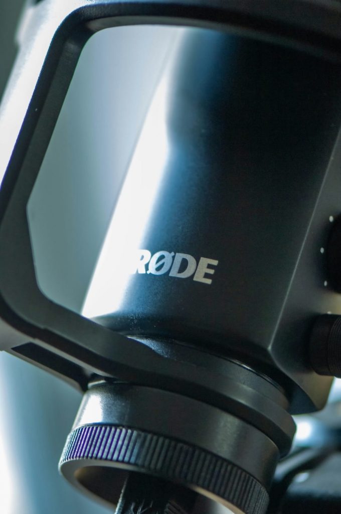 Une vue de près du micro Rode NT-USB+